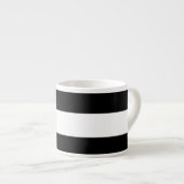 Modern zwart-wit Stripes patroon Espresso Kop (Voorkant rechts)