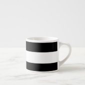 Modern zwart-wit Stripes patroon Espresso Kop (Rechts)