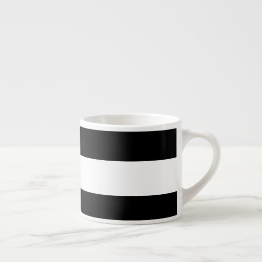 Modern zwart-wit Stripes patroon Espresso Kop (Rechts)