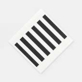 Modern zwart-wit Stripes patroon Servetten (Hoek)