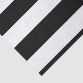 Modern zwart-wit Stripes patroon Tissuepapier (Detail)