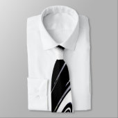 Modern zwart-wit stropdas (Gebonden)