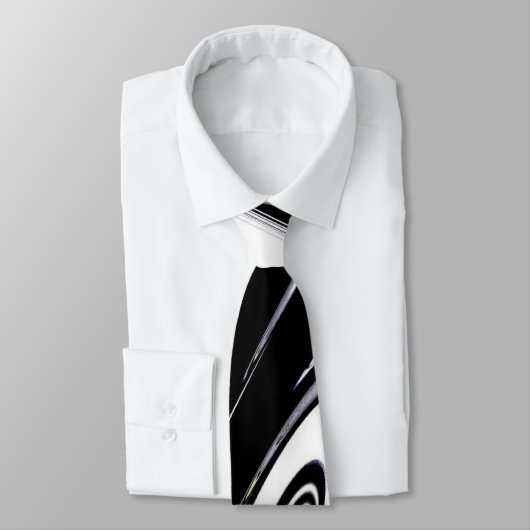 Modern zwart-wit stropdas (Gebonden)