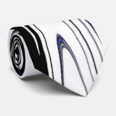 Modern zwart-wit stropdas (Opgerold)