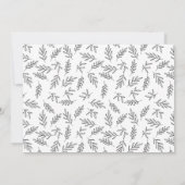 Modern Zwart-wit Surprise Photo Verloving Aankondiging (Achterkant)