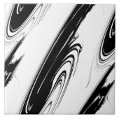 Modern zwart-wit tegeltje (Voorkant)