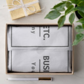 Modern zwart-wit tissuepapier (Geschenk)