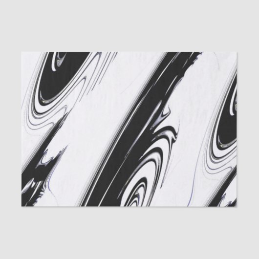 Modern zwart-wit tissuepapier (Voorkant)