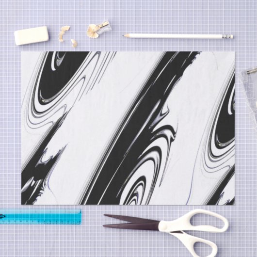 Modern zwart-wit tissuepapier (Craft)