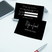 Modern Zwart Wit Verwijs een Vriend Verwijzing Kaa