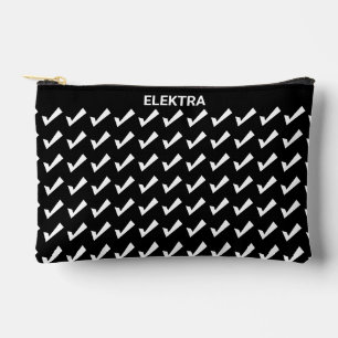 Modern zwart-wit Vinkje Patroon Etui