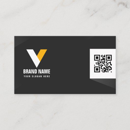 Modern zwart-wit visitekaartje (Voorkant)