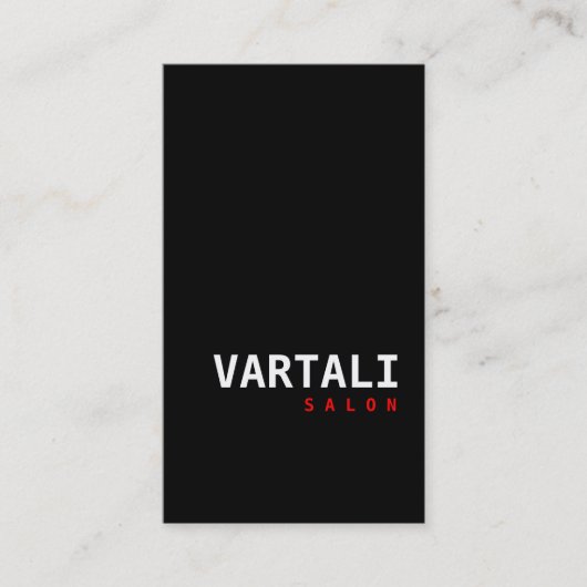 Modern zwart-wit Visitekaartje (Voorkant)