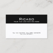 Modern zwart-wit visitekaartje (Voorkant)