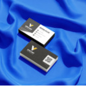 Modern zwart-wit visitekaartje