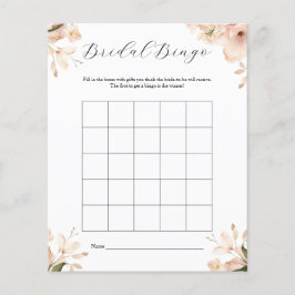 Modern Zwart Wit Vrijgezellenfeest Bingo spel Flyer