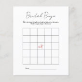 Modern Zwart Wit Vrijgezellenfeest Bingo spel Flyer (Voorkant)