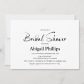 Modern zwart-wit Vrijgezellenfeest Kaart (Voorkant)