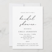 Modern zwart-wit Vrijgezellenfeest Kaart (Voorkant)