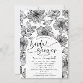 Modern zwart-wit Vrijgezellenfeest Kaart (Voorkant)