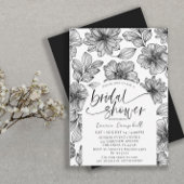 Modern zwart-wit Vrijgezellenfeest Kaart