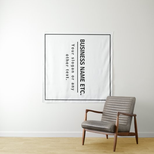 Modern zwart-wit wandkleed (In Situ (horizontaal))