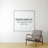 Modern zwart-wit wandkleed (In situ)