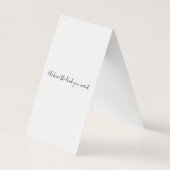 Modern Zwart Wit Wavy Haar Roze Bow Hairstyling Visitekaartje (Achterkant)