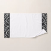 Modern zwart-wit Zebra Pattern op White Bad Handdoek (Handdoek)