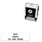 Modern Zwart Wit Zelfinktende Stempel (In situ)