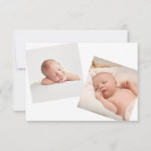 Modern zwart wit zijn mijn peetvader doop kaart (Achterkant)