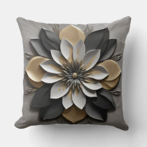 Modern zwart wit zilver en goud