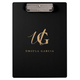 Modern zwart-witscript klembord