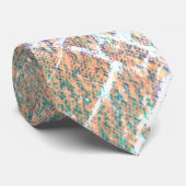 MODERN ZWART & WITTE & BROWN & GROENE KUSTTE STROP STROPDAS (Opgerold)