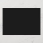 Modern Zwart Witte Trouwmenu Menu (Achterkant)