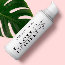 Modern zwart-witwasprogramma rechthoekige sticker