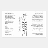 Modern zwart-witwasprogramma rechthoekige sticker (Voorkant)