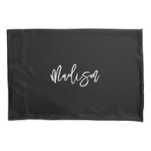 Modern zwart zwart wit, gepersonaliseerde monogram