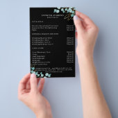 Modern, zwarte broederij flyer (Hand)