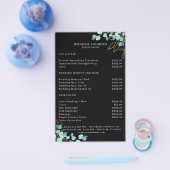 Modern, zwarte broederij flyer (Enkel)