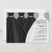 Modern Zwarte bruidsmeisjes bruidsjurk Vrijgezelle Kaart (Voorkant)