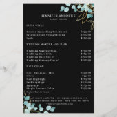 Modern, Zwarte Groene Flyer (Achterkant)