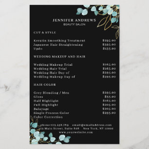 Modern, Zwarte Groene Flyer