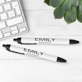 Modern Zwarte Typografie | Wit Inkt Pen