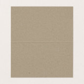 MODERN ZWARTE WITTE KRAFT TYPOGRAPHY WEDING VISITEKAARTJE (Binnenkant ongevouwen)