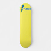 Modern zweden zweeds Art Letter kaart Vlag Souveni Persoonlijk Skateboard (Voorkant)