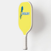 Modern zweden zweeds Art Letter kaart Vlag Souveni Pickleball Paddle (Links)