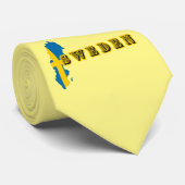 Modern zweden zweeds Art Letter kaart Vlag Souveni Stropdas (Opgerold)