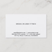 MODERNA ELEGANTE MINIMALISTA PROFESIONAL VISITEKAARTJE (Achterkant)