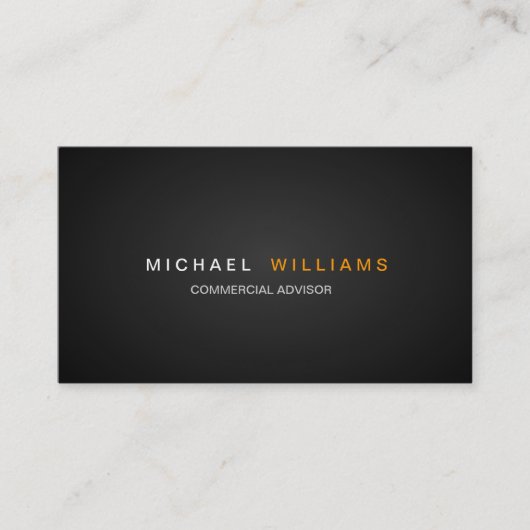 MODERNA ELEGANTE MINIMALISTA PROFESIONAL VISITEKAARTJE (Voorkant)